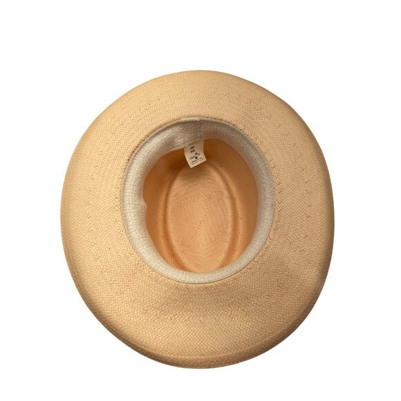 Derby Cap Womens Pink Straw Sun Hat With Floral Ribbon Bow Accent One Size - Picture 6 of 8